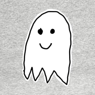 Cute Ghost, Ignorant Doodle Tattoo T-Shirt